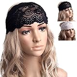 Binmer(TM)Fashion Hairband Gentlewomen Yoga Elastic Hair Band Vintage Cutout Lace Decoration Headband