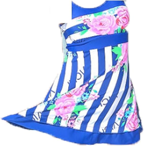 Amazon かわいい ボーダー 青 白 ワンピース水着 Xl 水着 通販