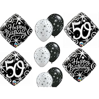 Amazon Com 10pc Balloon Set 50th Birthday Over The Hill Birthday