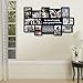 Adeco Black Decorative Wood ''Family'' Collage Wall Hanging Picture Photo Frame, 4x6 In, 5x7 In