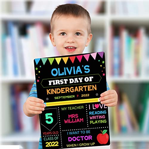 First & Last Day of School Board, 10x12 Inch Double Sided Back to