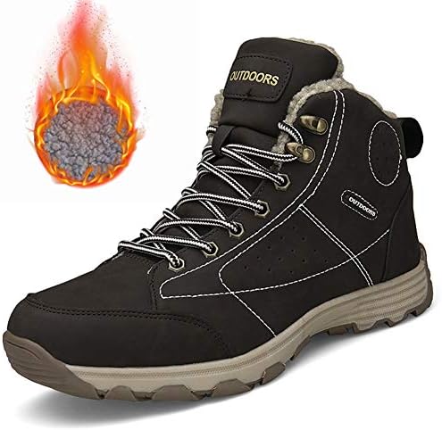 Mens Hiker Suede Leather Waterproof Hiking Boot Outdoor Backpacking Shoe