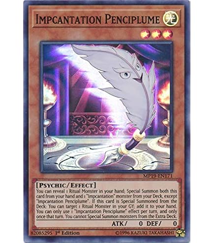 yugioh impcantation cards Talismandra - WISU-EN044 Rare You can add 1 Ritual Monster from your Deck to your hand Crealtar, the Impcantation Originator -