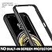 SunRemex Three Defense Designed for LG V50 ThinQ Case,LG V50 Case, Crystal Clear Full Body Shockproof Slim Fit Without Built-in Screen Protector Cover for LG V50 ThinQ Phone(Clear/Black)
