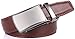 Marino Avenue Men’s Genuine Leather Ratchet Dress Belt with Linxx Buckle - Gift Box - Checkboard - Brown - Adjustable from 28