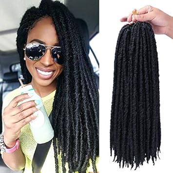 Amazon Com 6packs Lot 18 Inch Straight Faux Locs Crochet Hair