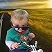 Original KD Sunglasses Orange Lens Biker Driving Glasses, Black Orange, Standard