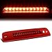 Auto Dynasty LED 3rd Third Tail Brake Light High Mount Stop Lamp Compatible with Ford Expedition Lincoln Navigator 2003-2016. Chrome Housing Red Lens