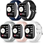 Xininyia IDW25 Smart Watch Bands,22mm Compatible for SENBONO IDW25 / BOOOMIC IDW25 / Mikego IDW25 / KALINCO IDW25 Soft Silicone Adjustable Straps Quick Release Replacement Wristbands