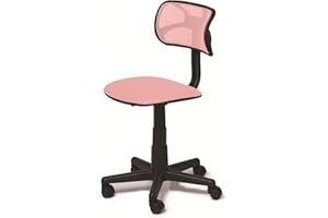 Urban Lifestyle Swivel Mesh Desk Chair, Blush 21D x 21W x 34H in
