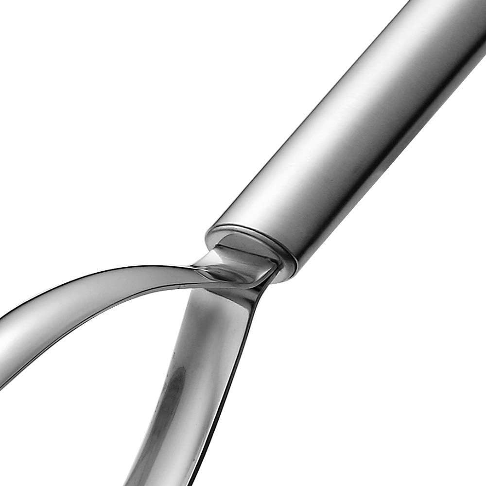 Potato Masher,Professional Stainless Steel 18-8 Potato Masher,Garlic Press,Cooking and Kitchen Gadget, Silver, 4 UK - Image 5