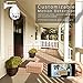 PTZ WiFi Camera Outdoor, 1080P Wireless IP Security Camera, Pan Tilt 5X Optical Zoom Dome Surveillance Cam, Two Way Audio Motion Detection 196ft Night Vision Onvif Waterproof CCTV Camera Max 128G SD