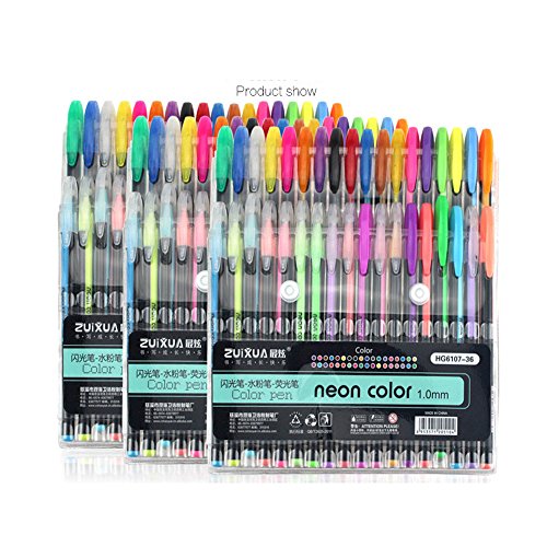 Outsta 12 36 48 Pcs Set Gel Pens Gel Refills Desertcart INDIA