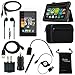 Fire HDX 8.9 Case - DigitalsOnDemand® 12-Item Accessory Kit - Leather Case & Sleeve Cover, Screen Protector, Stylus, Cables/Chargers (fits Amazon Kindle Fire HDX 8.9" 2014 4th Gen + 2013 3rd Gen)