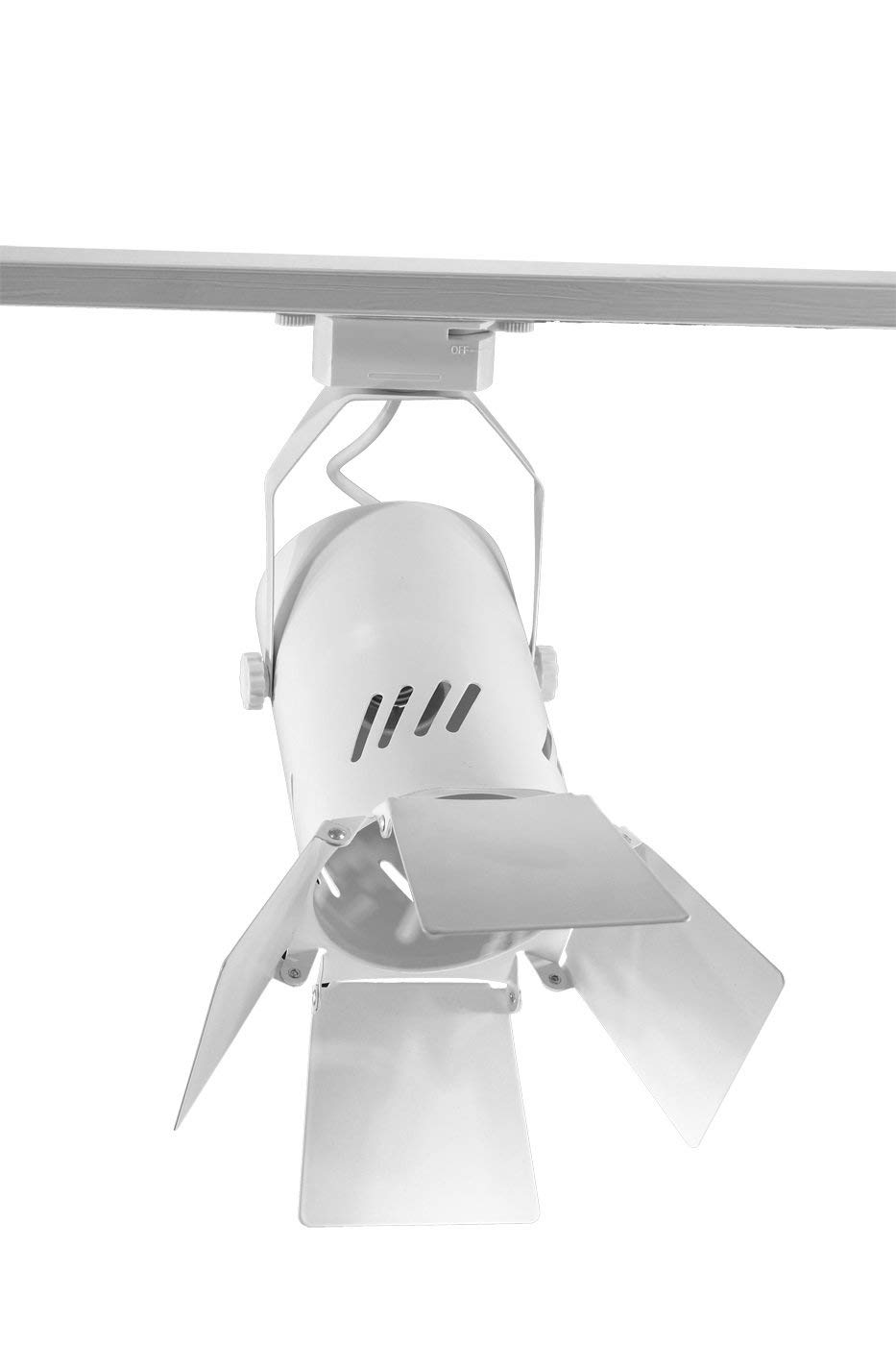 E27 Bi-Phasic Rail Spotlight Housing White