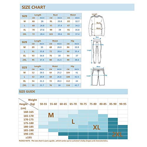 image for Xtextile 3 Pcs Men's Workout Set with Compression Pants Long Sleeve Sh