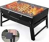 Charcoal Grill Barbecue Portable Grill, Stainless