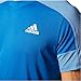 Adidas Mens Climacore Climalite Althletic Mesh Shoulder TShirt (Large, EQT Blue)