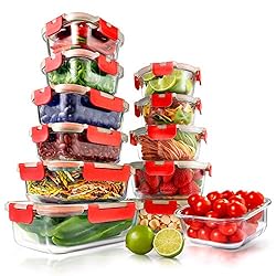 NutriChef Superior Glass Food Storage Containers