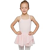 MdnMd Toddler Girls Ballet Dance Leotards Skirt Ballerina Ballet Outfit Dresses Camisole Puff Sleeve
