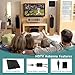 Coolmade TV Antenna 50 Miles Indoor 2017 Digital HDTV Antenna with Detachable Channels Amplifier Signals Booster Easy Installation Antenna for TV 1080P High Reception Amplified with 9.8Ft Cable