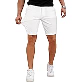 GINGTTO Mens Casual Shorts Stretch Slim Fit Quick Dry 9 Inch Inseam