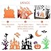 Halloween Stickers for Kids, Glitter Craft Stickers for Pumpkin Decorating or Halloween Bags, 500 Pieces