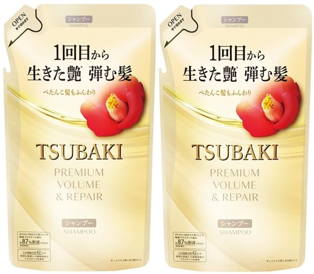 Premium Volume Repair Shampoo for Tsubaki Refill Pack 300ml Set of 2