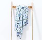 CREVENT Baby Blanket 75x100cm Soft Plush Unisex Giraffe Dot Backing view 6