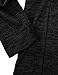 Ohoo Mens Long Sleeve Draped Lightweight Open Front Shawl Collar Longline Cardigan / DCC026-BLACK-L