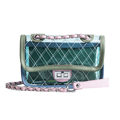 clear quilted crossbody bag
