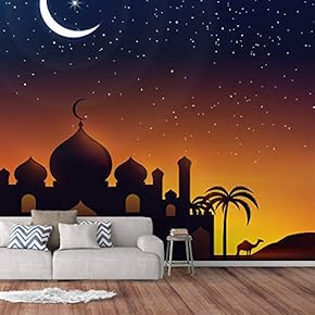 Wall Murals for Bedroom Dream Castle Large Removable Wallpaper Peel and Stick Wall Stickers - 66x96 inches