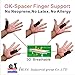 IRUFA, FS-OS-11, 3D Breathable Fabric Finger Splint, Stabilizer Brace Wrap Support for Trigger Broken, Curved Bent Mallet Locking Finger, Dislocation, Straightener, Pain Relief Black, One PCS