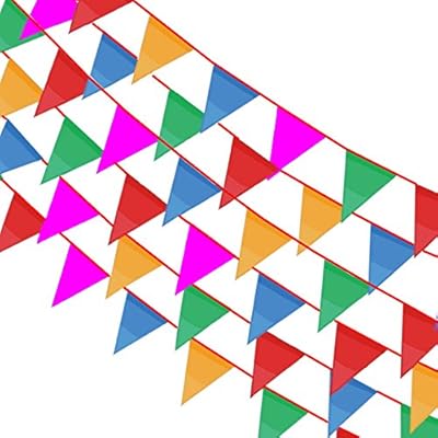 Bronagrand 164 Feet Pennant Banner Flags Multicolor Pennant