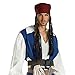 Disguise Men's Disney Pirates Of The Caribbean Jack Sparrow Adult Headband with Hair, Brown, One Size