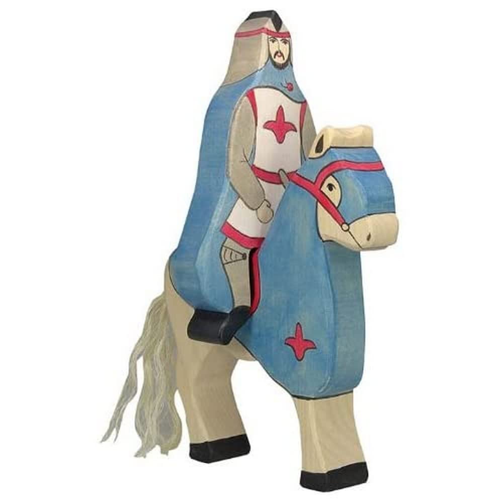 Holztiger Knight with Cloak Riding Without Horse (Blue)