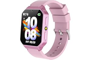 TYWOP Kids Smart Watch for Boys Girls Age 5-10 Toddlers Toys with 1.69" HD Touchscreen 26 Games Pedometer Video Camera 13 Alarm Clock Audiobook Words Learning Card Kids Watches Birthday Gifts