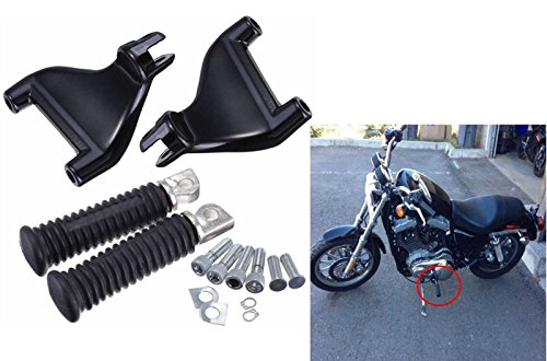 MAGGIE MOTO Passenger Rear Foot Pegs Footpegs Mount Kit For 2004-2013 Harley Sportster Iron XL 883 1200 48 72 (Full Set) MAGGIE MOTO Passenger Rear Foot Pegs Footpegs Mount Kit For 2004-2013 Harley Sportster Iron XL 883 1200 48 72 (Full Set)