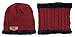 Lovful Unisex Fashion Winter Thick Warm Knitted Hat and Circle Scarf 2 Pieces