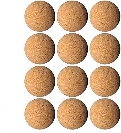 Goutoports Table Soccer Foosballs Replacements Mini Wooden Soccer Balls - Set of 12 (Wood Football)