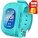 Kids GPS Tracker Smart Watch Phone Children Wrist Bracelet with SIM Card SOS Anti-lost Finder Parent Control on Universal Smartphone 7Days Plan Included (Blue)