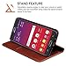 Galaxy J7 V Case,J7 Sky Pro Case,J7 Perx/J7 Prime/J7 Sky Pro/Galaxy Halo Case,RUIHUI Luxury Leather Wallet Folio Flip Protective Shell Cover with Card Slot and Stand for Samsung Galaxy J7 2017(Brown)