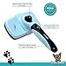 Green Street Pet Basics Best Dog Grooming Slicker Brush Self Cleaning Dog & Cat Brush for Long & Short Hair Shedding