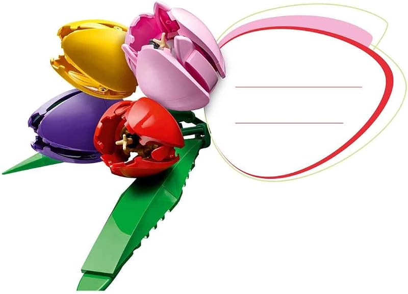 Botanicals Tulpenstrauß - Set mit Kunstblumen für Erwachsene - mit 14 künstlichen Tulpen in 5 Farben als DIY Deko - Geschenkidee für Frauen - 11501