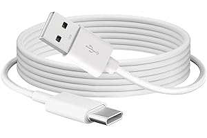 Toeasor 10FT USB-C Charger Cable Power Cord Wire Compatible with All-New Kindle Paperwhite 8G, Paperwhite Signature Edition 32G & Paperwhite Kids 11th Generation or 2021 & Newer (10FT White Cable)