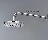 Taps2Traps Chrome Round 200mm Overhead Shower Head Anti-Limescale Nozzles view 2