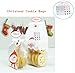 Christmas Treat Bags,Fashionclubs 100pcs/set OPP Flat Cello Cellophane Christmas Cookie Bakery Candy Biscuit Bags,Gift Wrapping Packaging Bags With Sealing Stickers