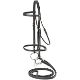 Tough 1 Mini Raised Snaffle Bridle with Reins Blk