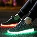 CAYANLAND LED Light Up Shoes Fashion Sneaker for Men Women Kids Boys Girls Slip-on with 11 Color Modes Black 39 (by Nibaba)