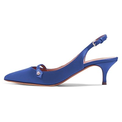 XYD Women Pointed Toe Mid Kitten Heel Slingback Nigeria | Ubuy